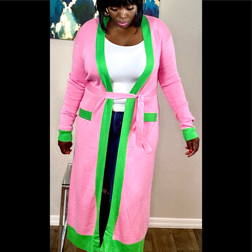 Long Cardigan with belt